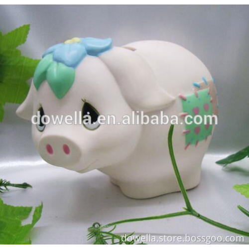 3D cartoon Piggy coin money box, promotion gift toys saving money box Piggy figure toy
